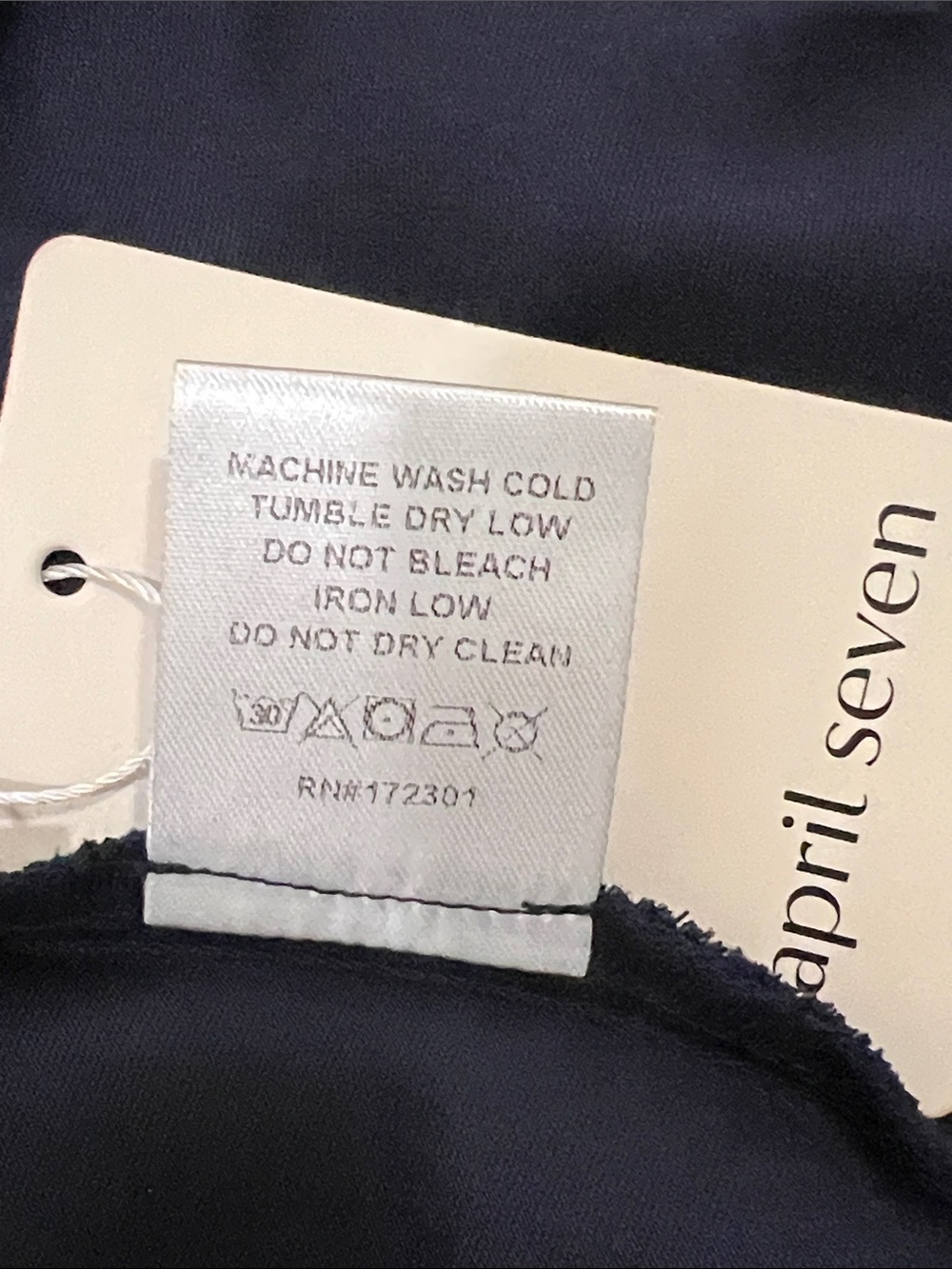 APRIL SEVEN APRIL SATIN PANT - Navy - Picture 7 of 11